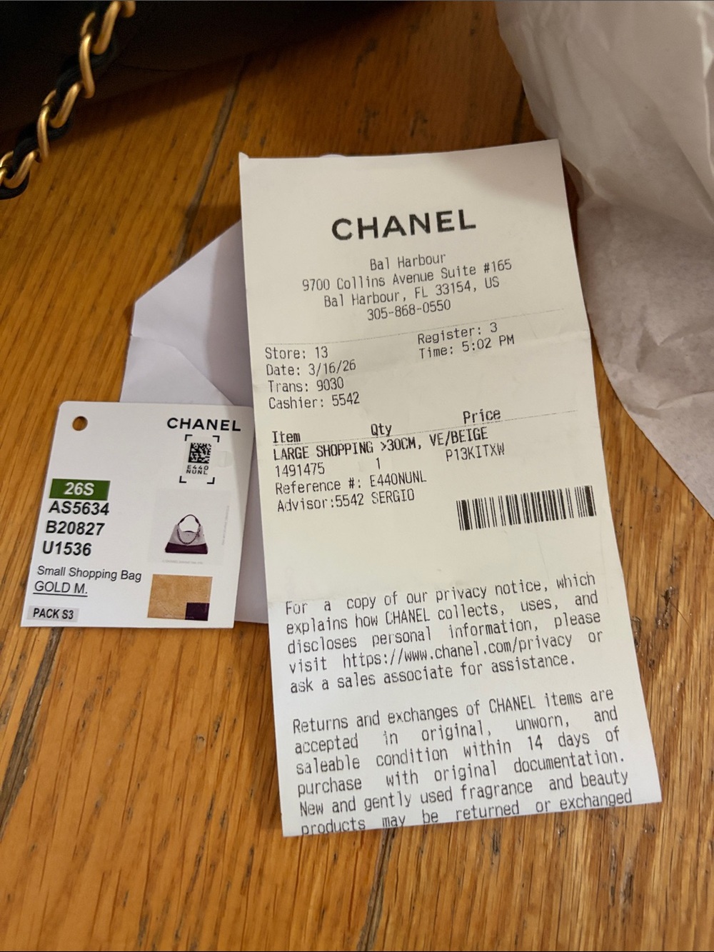 CHANEL 25 beige suede and black lambskin - Picture 10 of 12